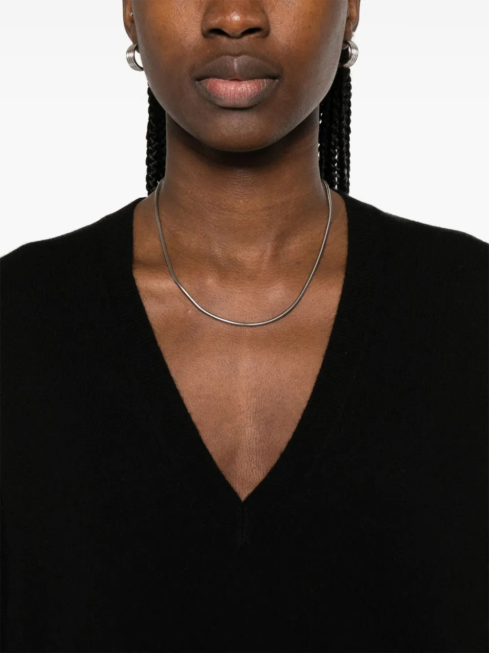 TOTEME-Cashmere V-Neck Knit-