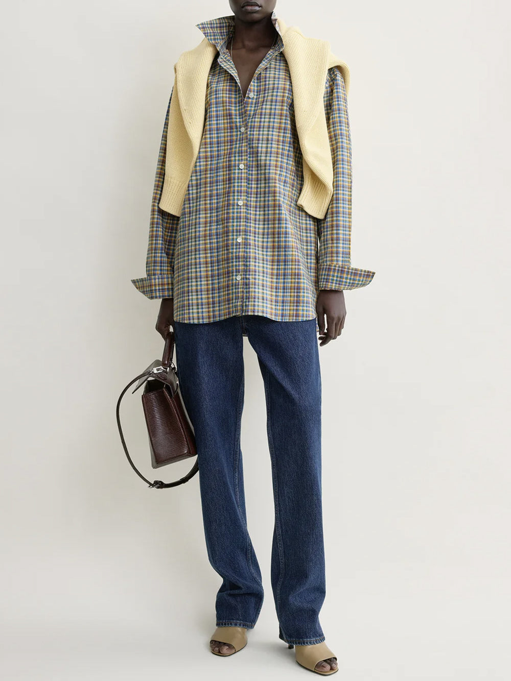 TOTEME-Classic check shirt-