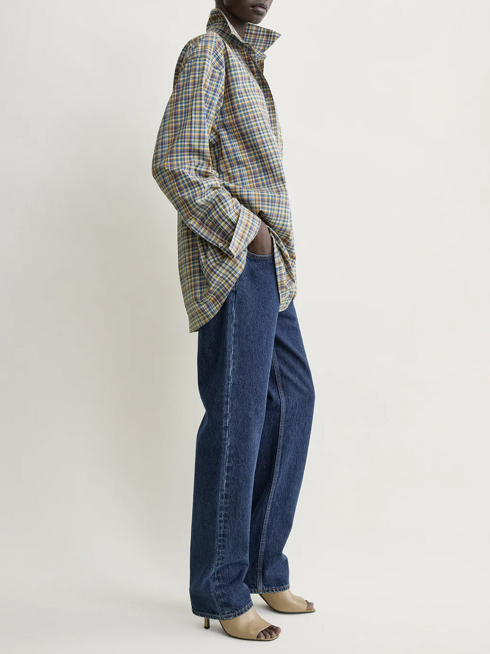 TOTEME-Classic check shirt-