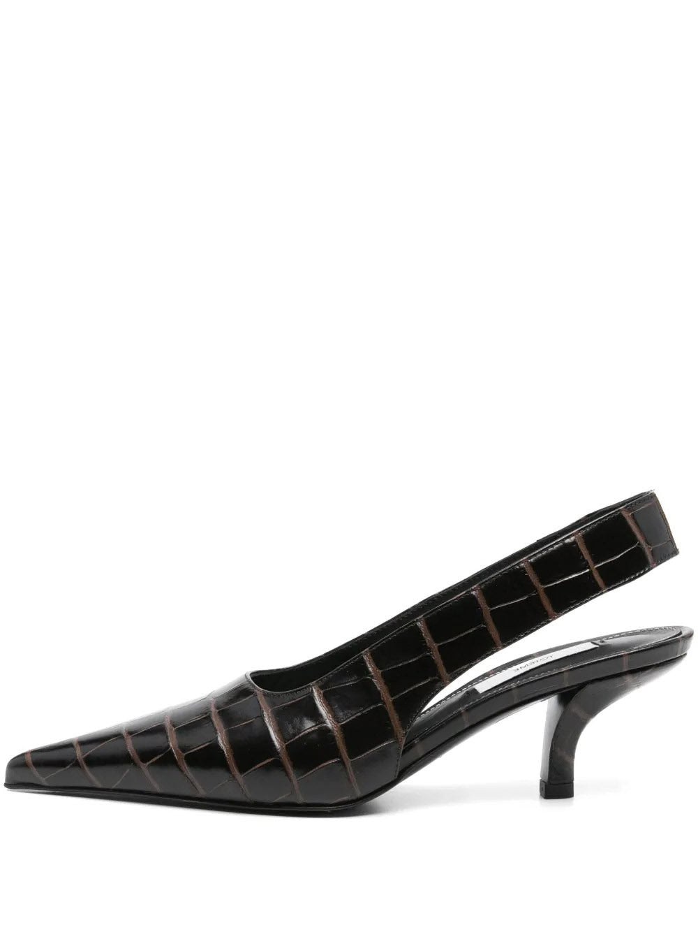 TOTEME-Classic Croco-Embossed Slingbacks-