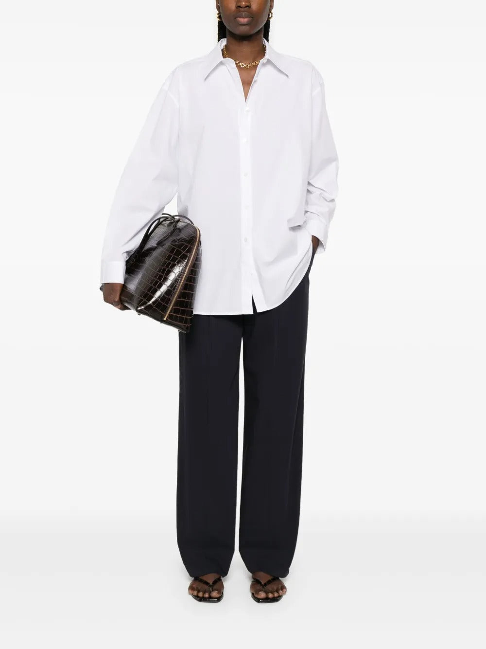 TOTEME-Classic tumbled shirt-