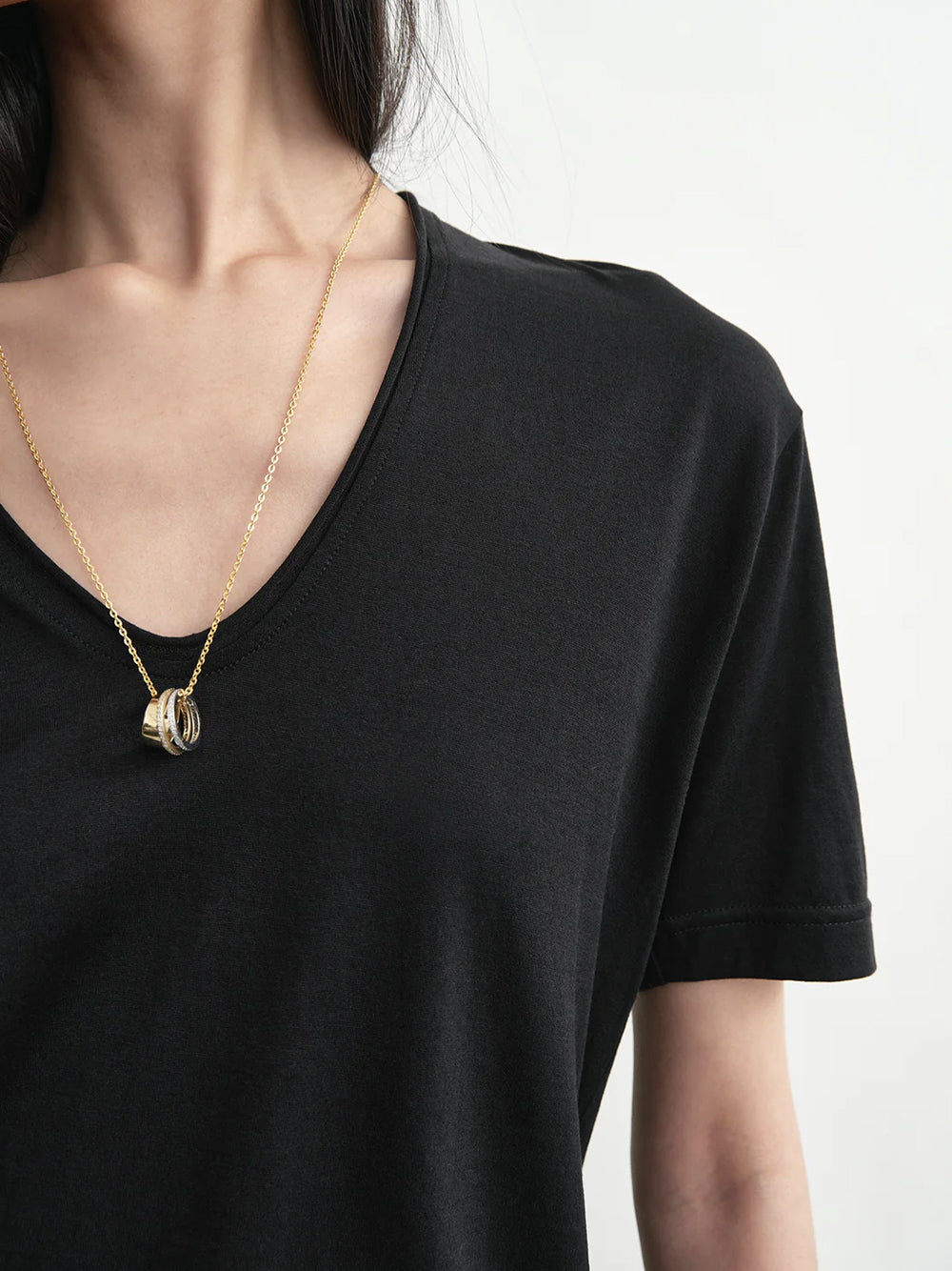 TOTEME-Cotton silk tee-