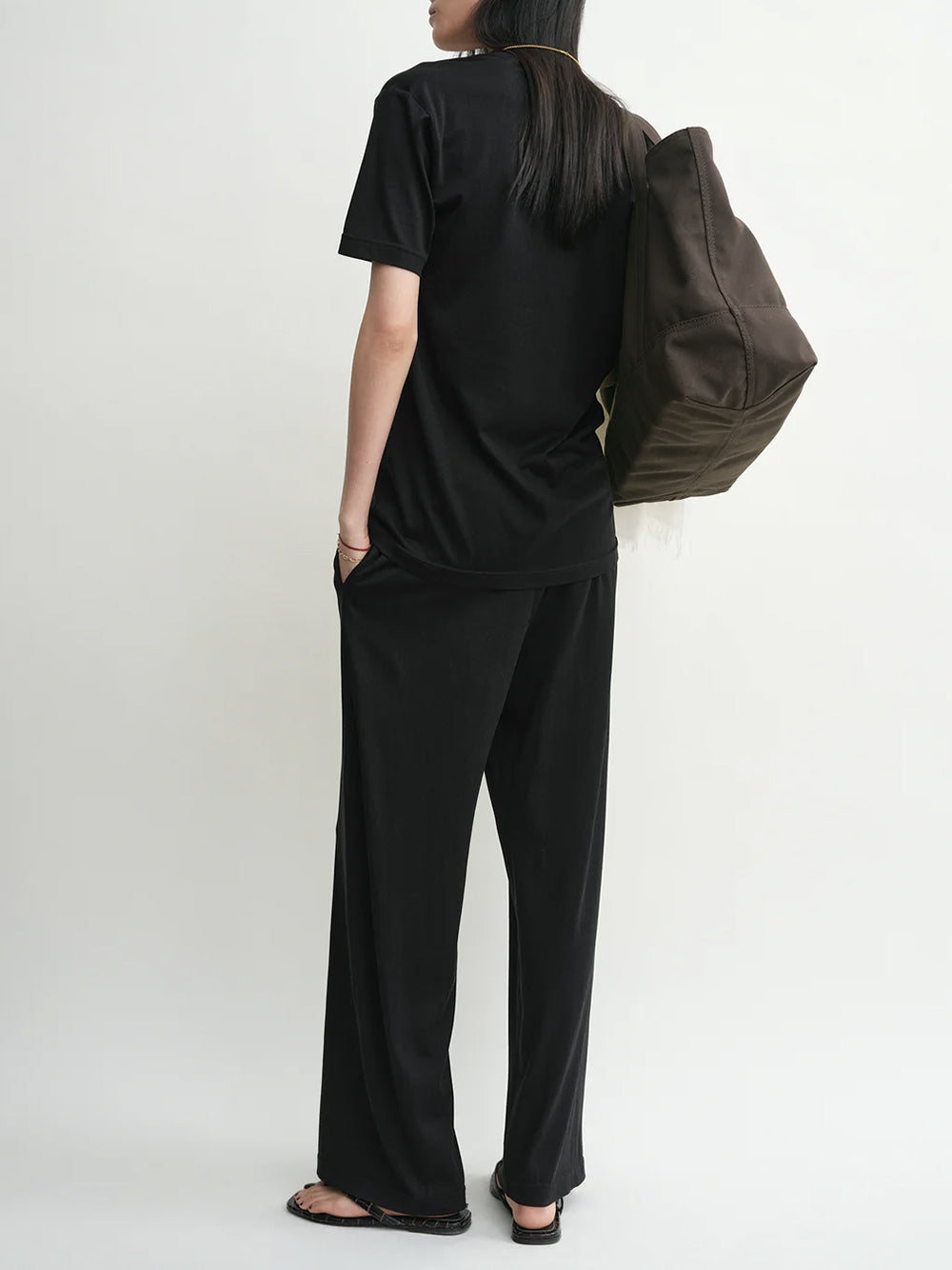 TOTEME-Cotton silk tee-