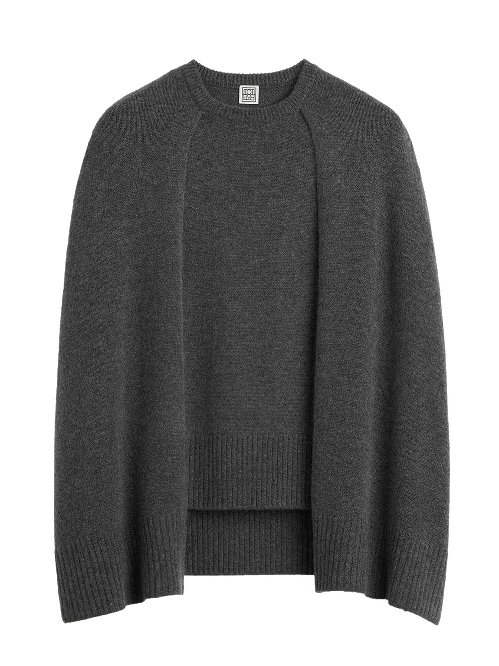 TOTEME-Crew cape knit-