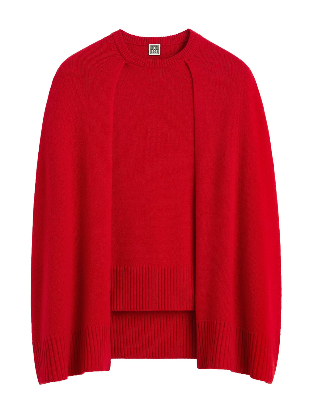 TOTEME-Crew cape knit-