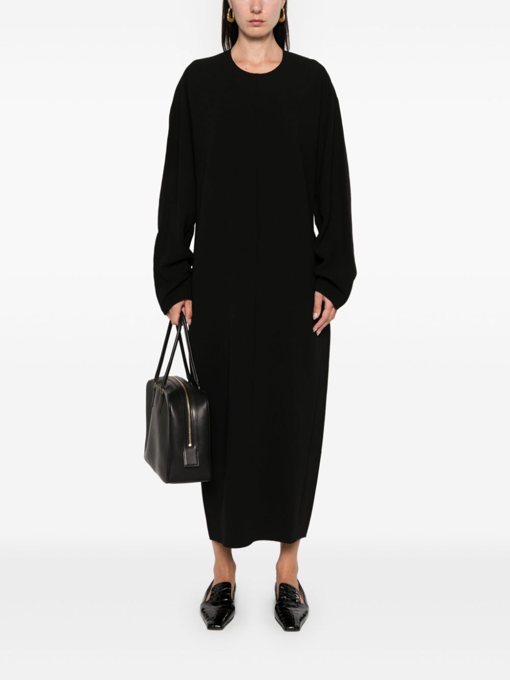 Crew-Neck Cady Dress Crew-Neck Cady Dress