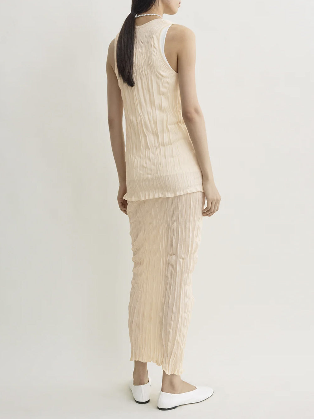 TOTEME-Crinkled knit tank-
