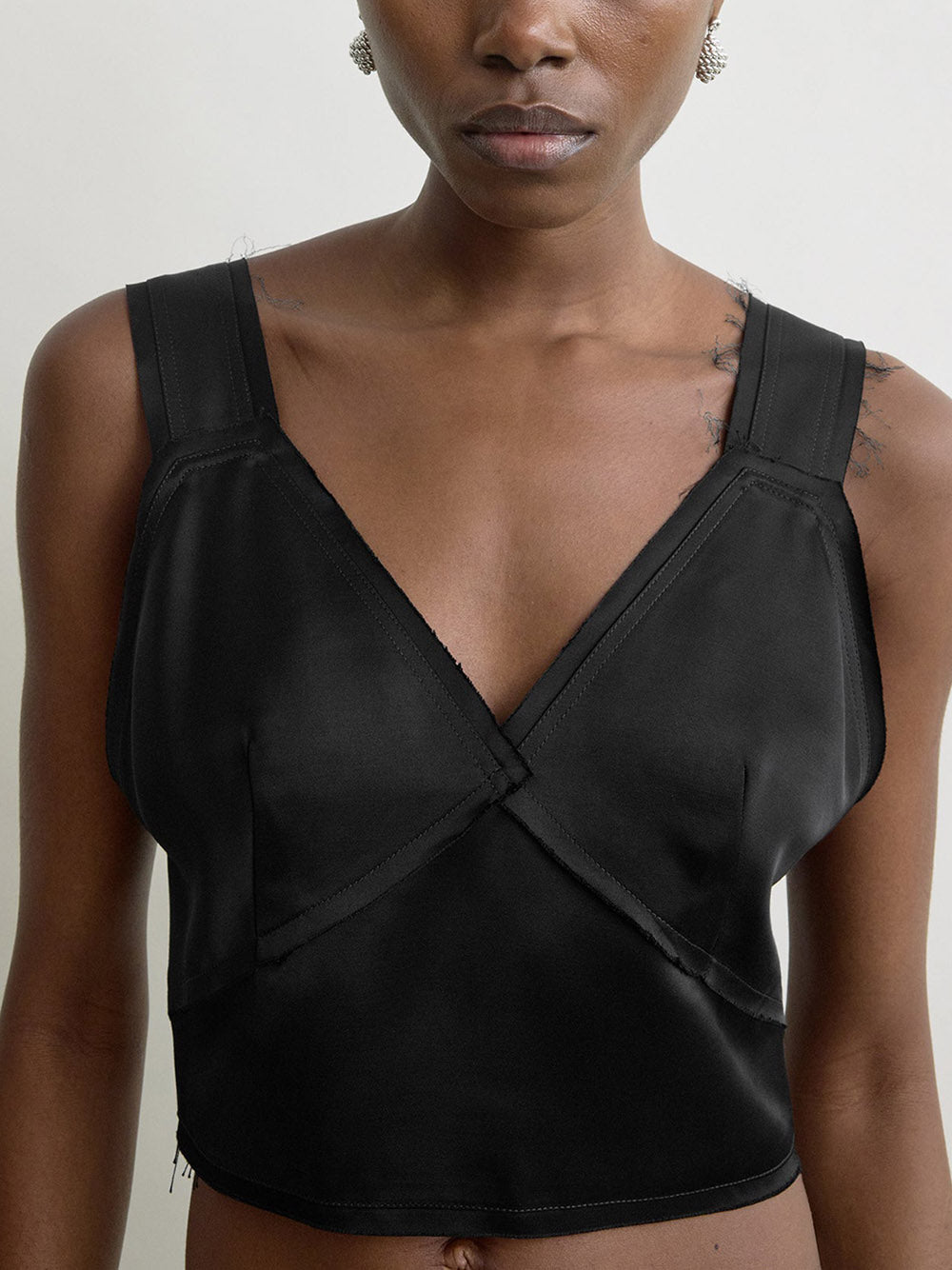 TOTEME-Cropped satin camisole-