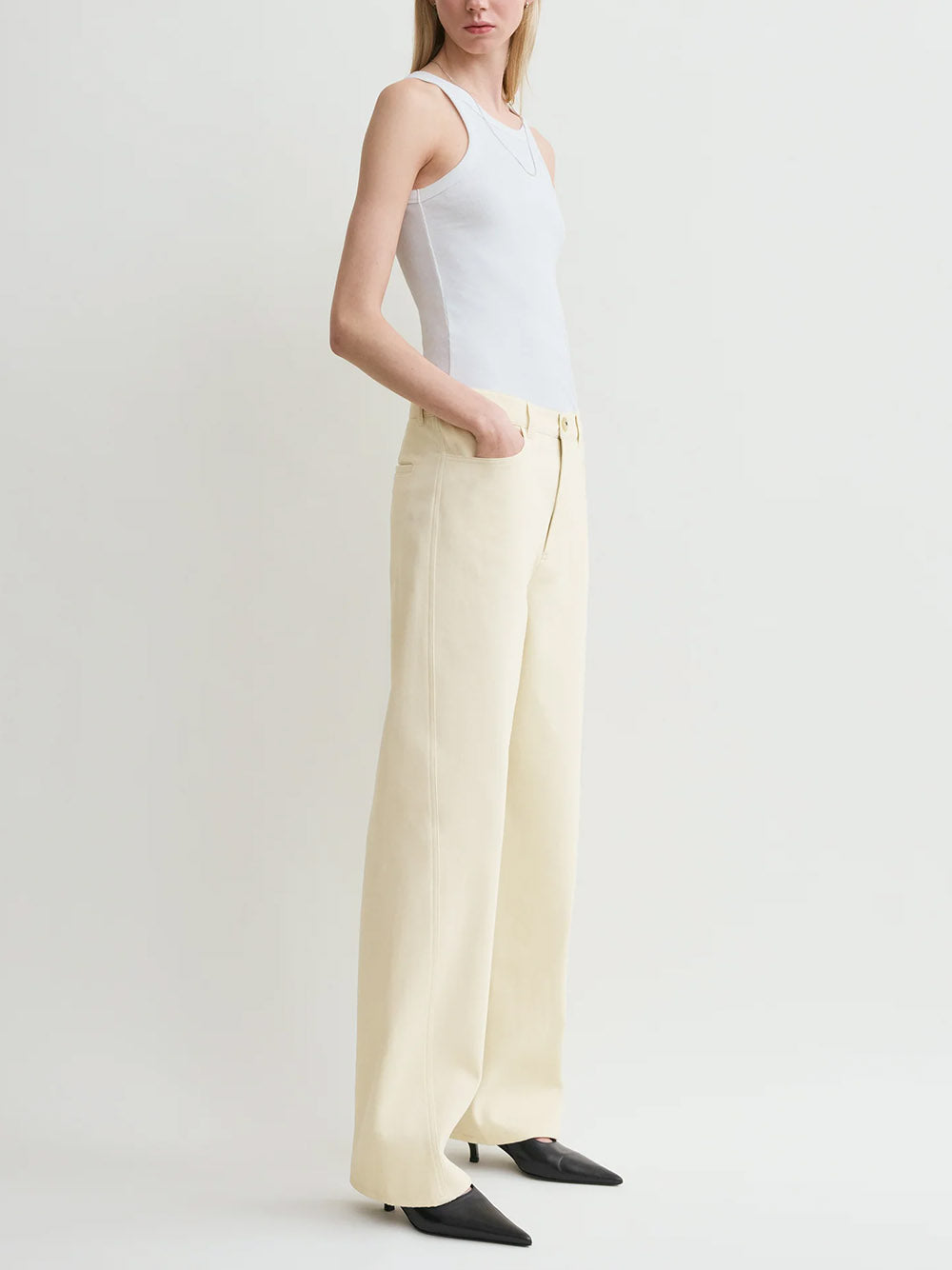 TOTEME-Curved rib tank-