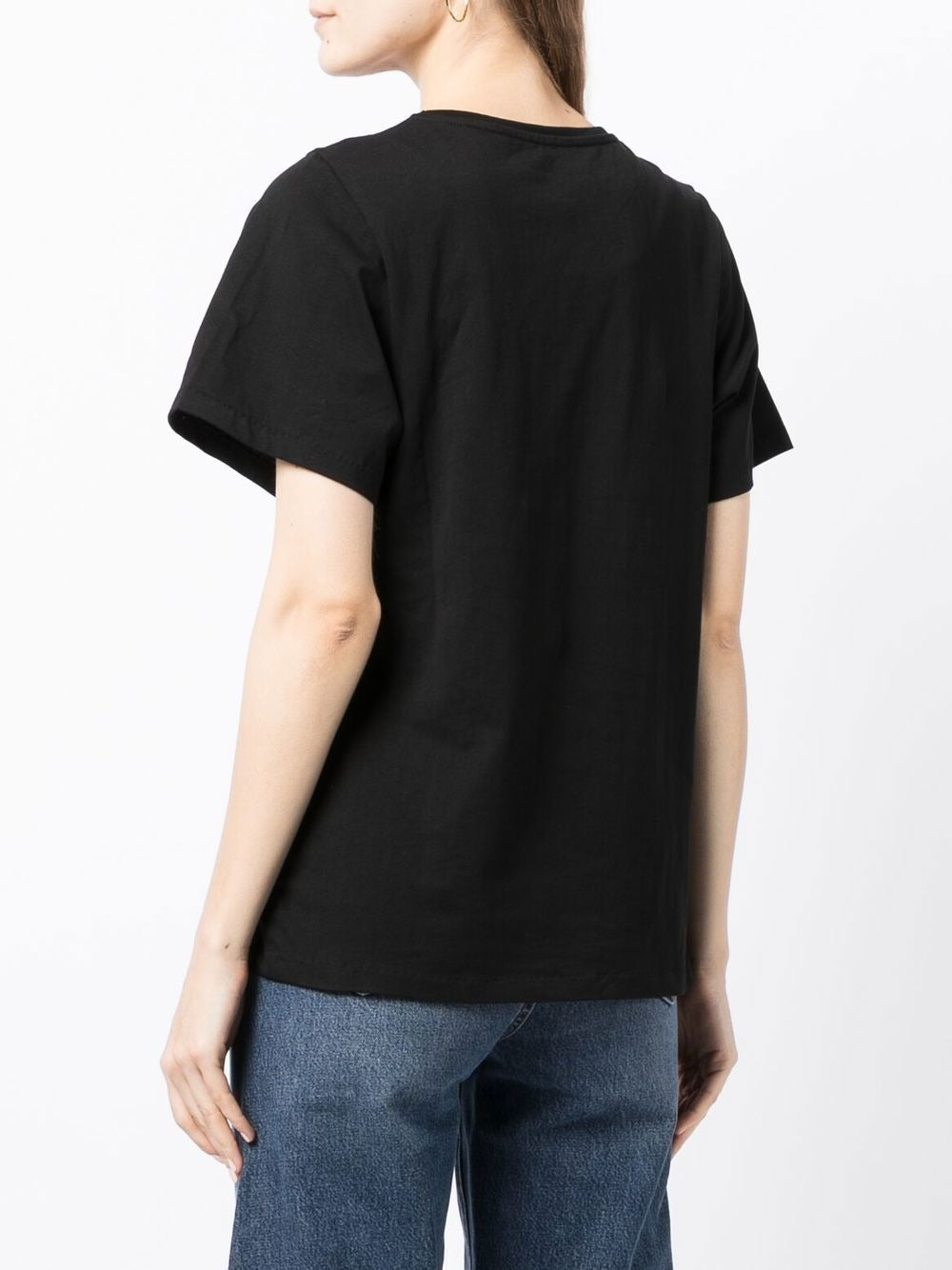 TOTEME-Curved Seam Tee-211439770 BLACK 200