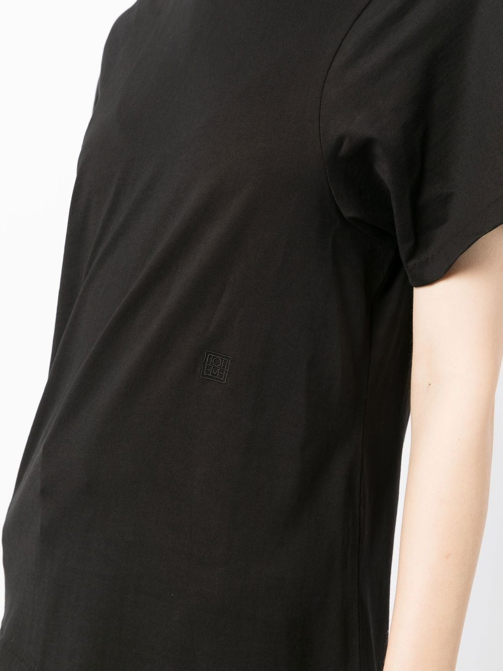 TOTEME-Curved Seam Tee-211439770 BLACK 200