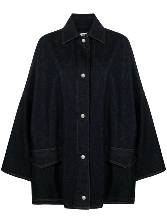 TOTEME-Denim Overshirt Jacket-