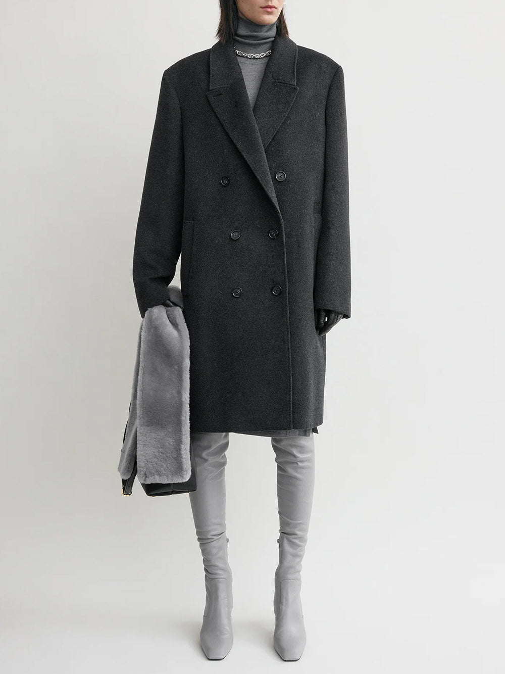 TOTEME-Double-breasted cashmere coat-
