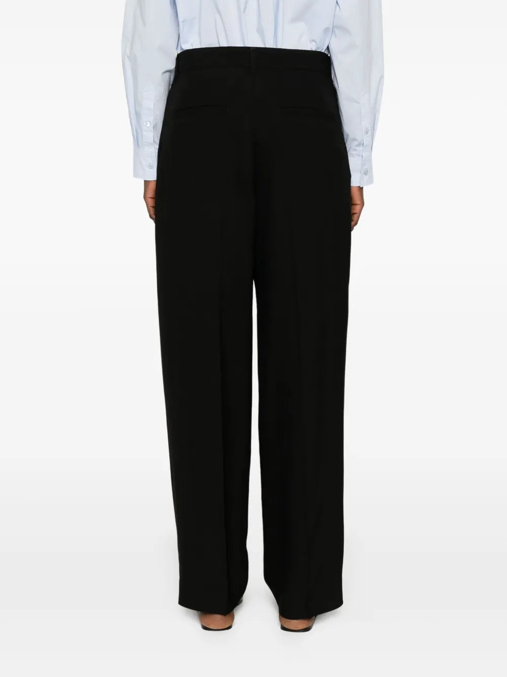 TOTEME-Double-Pleat Straight Trousers-