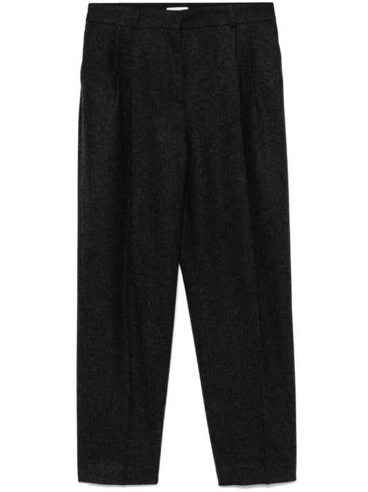 TOTEME-Double-pleated tailored trousers-