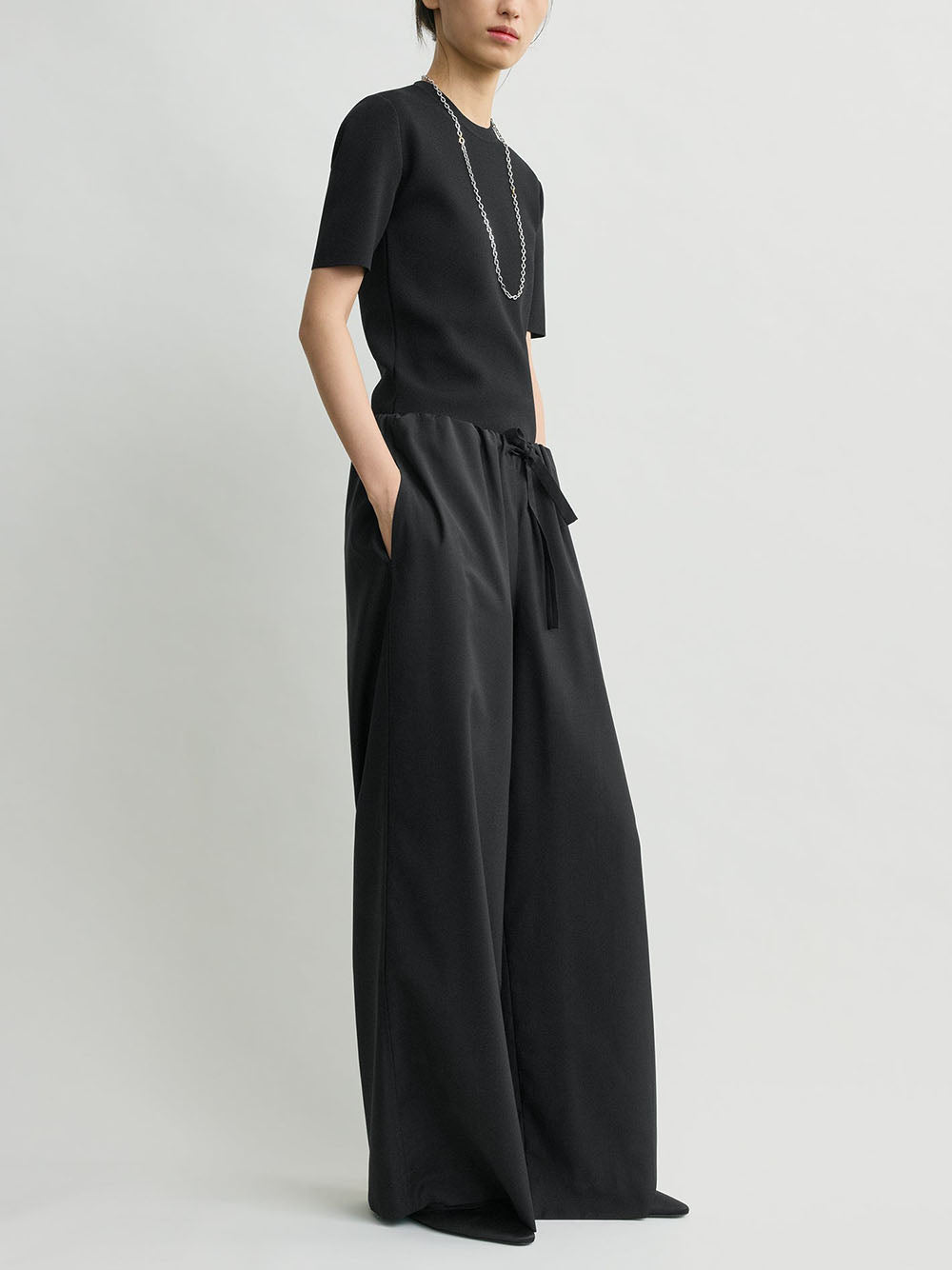 TOTEME-Drawstring dinner trousers-
