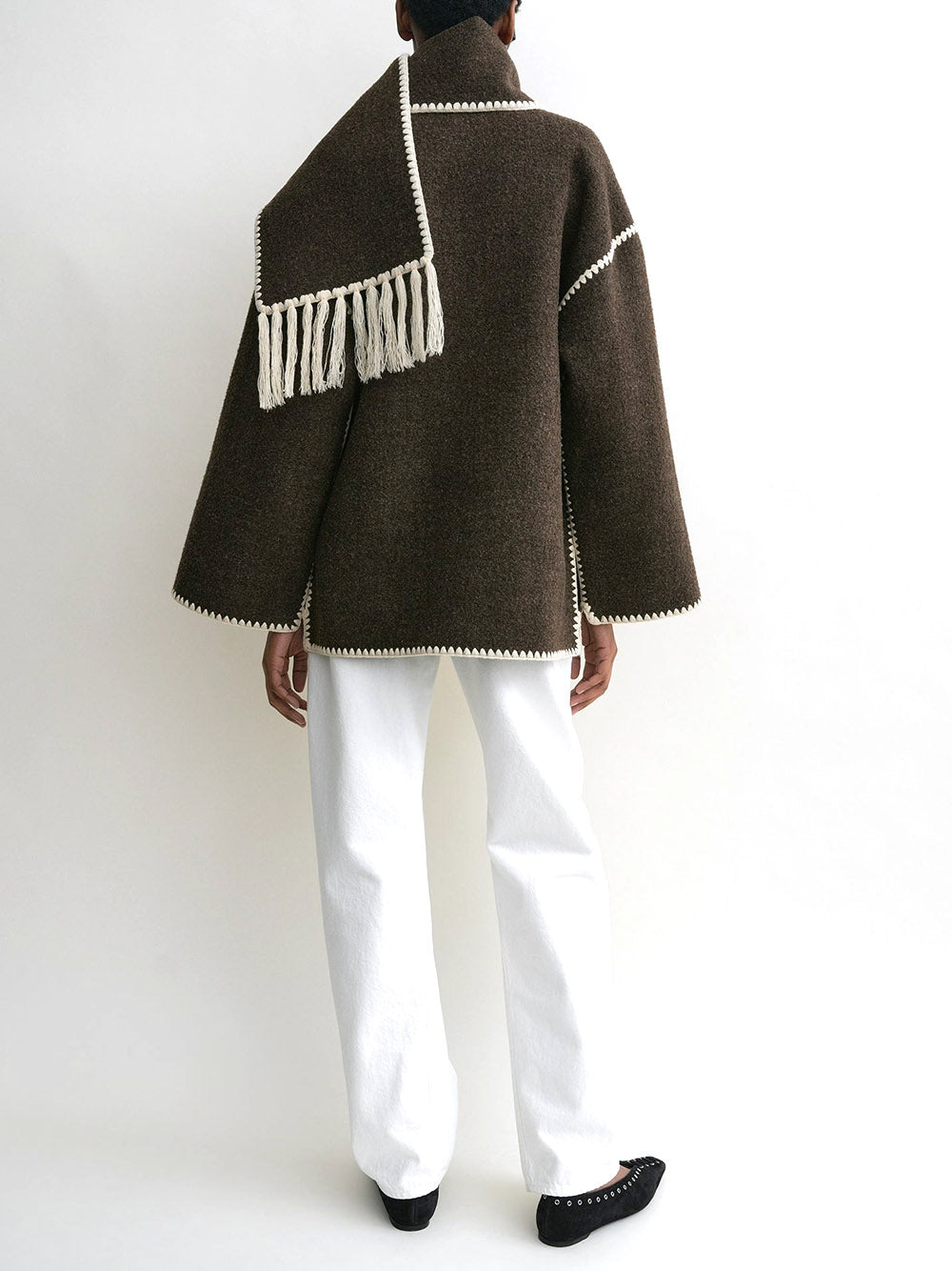 TOTEME-Embroidered Scarf Jacket-