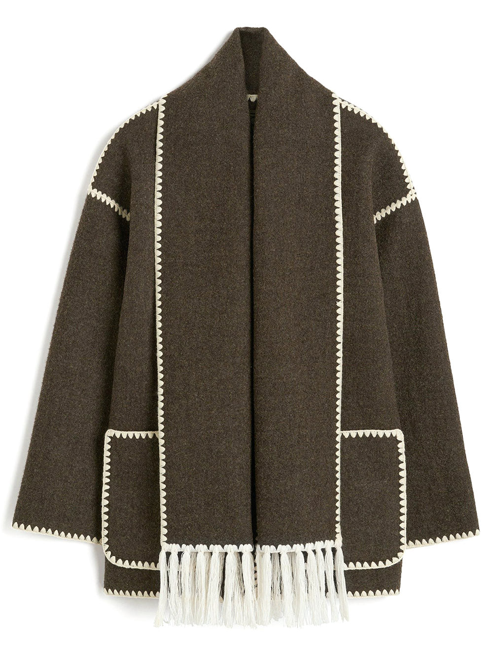 TOTEME-Embroidered Scarf Jacket-