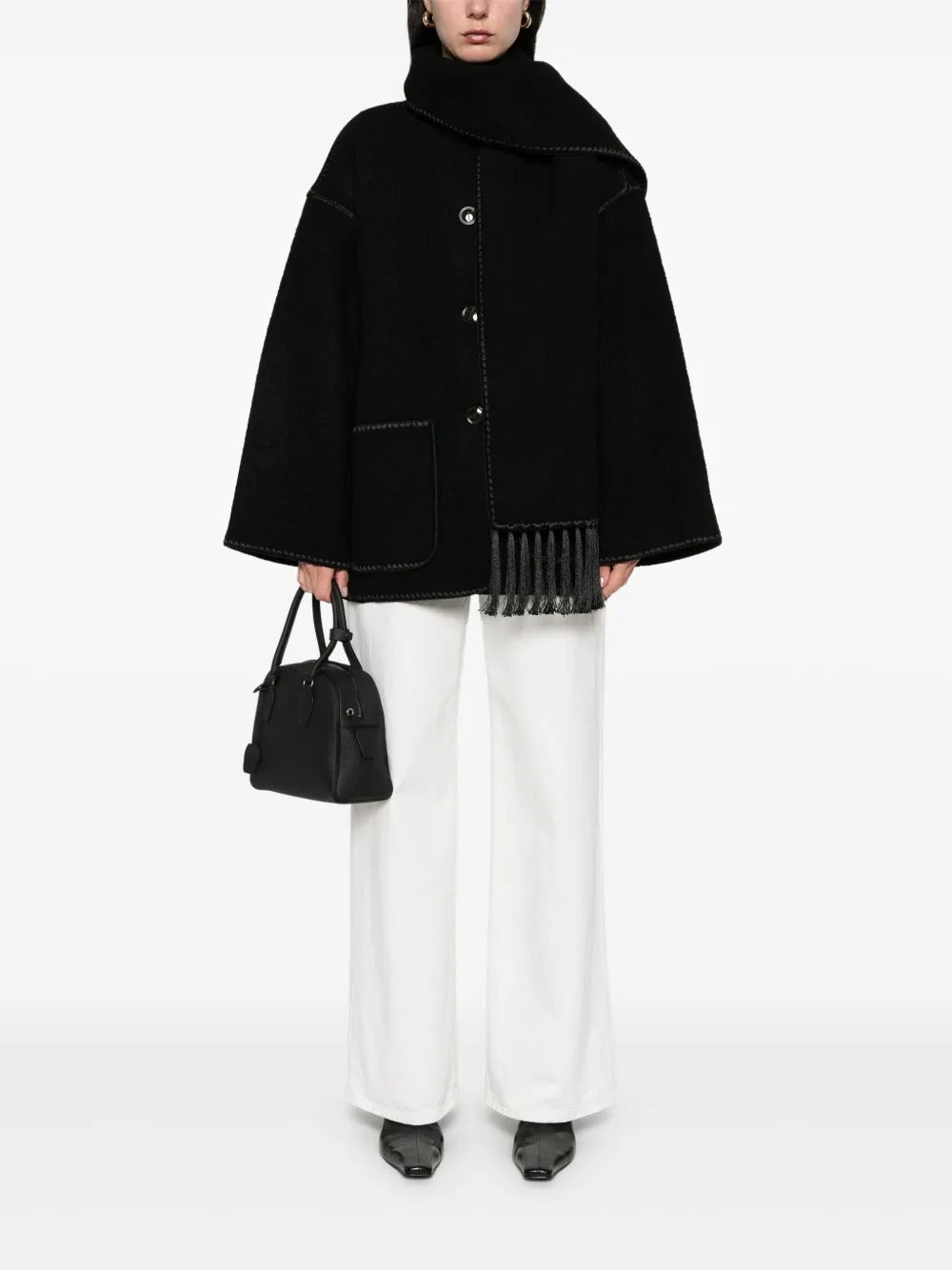 TOTEME-Embroidered Scarf Jacket-