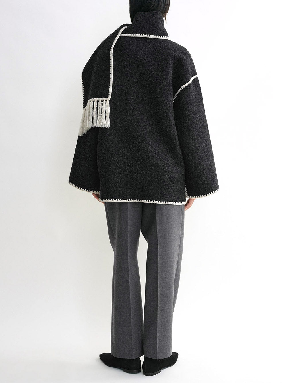 TOTEME-Embroidered scarf jacket-