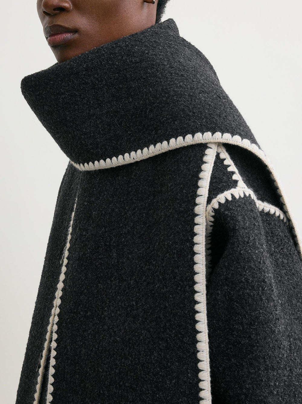 TOTEME-Embroidered scarf jacket-