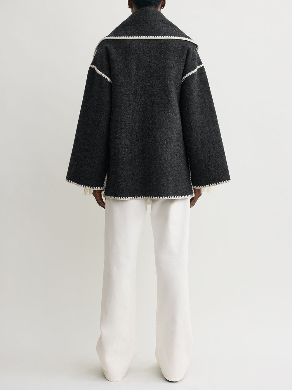 TOTEME-Embroidered scarf jacket-