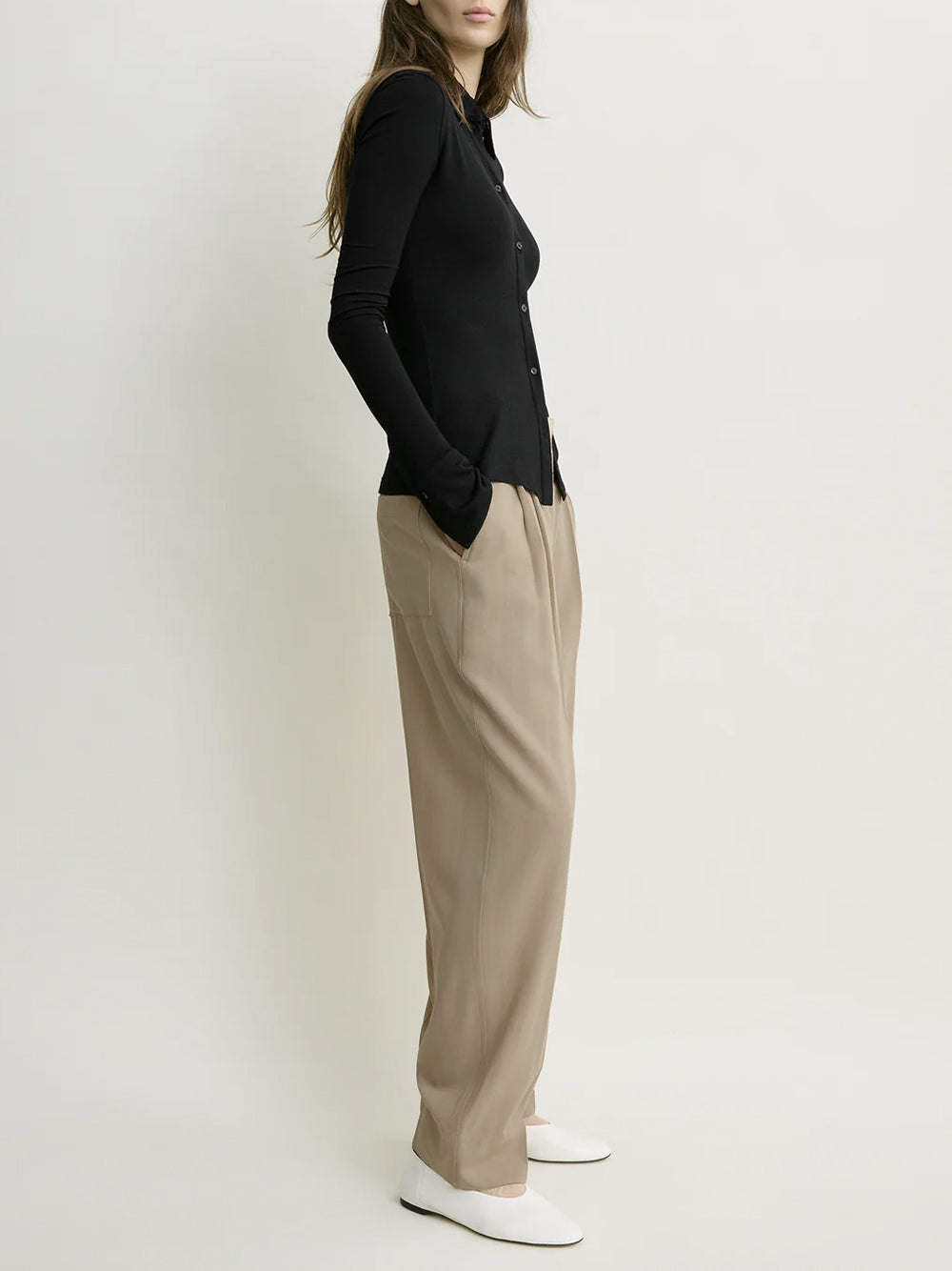 TOTEME-Fitted jersey shirt-