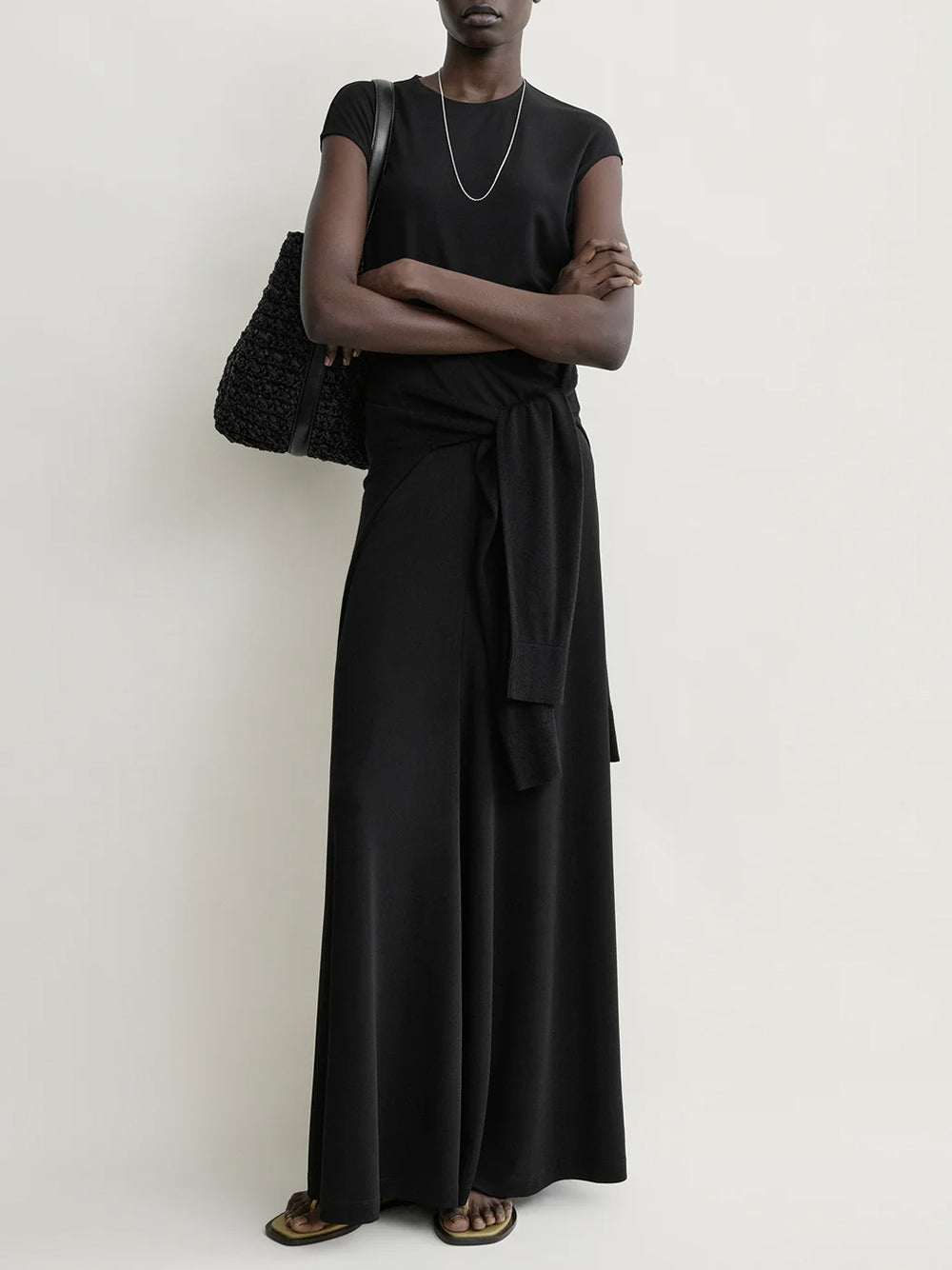 TOTEME-Flared jersey skirt-