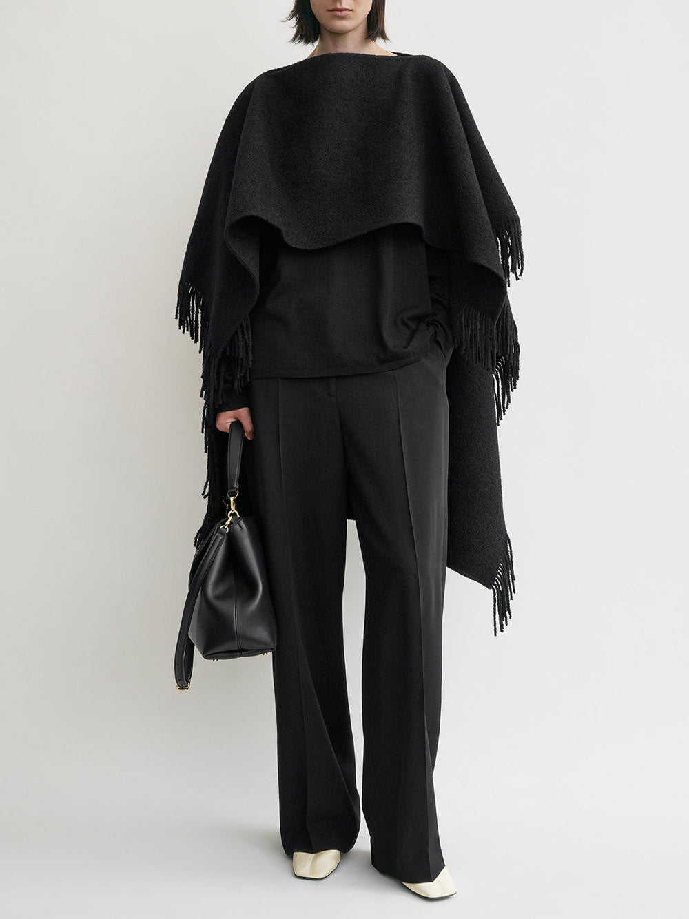 TOTEME-Fringe poncho-