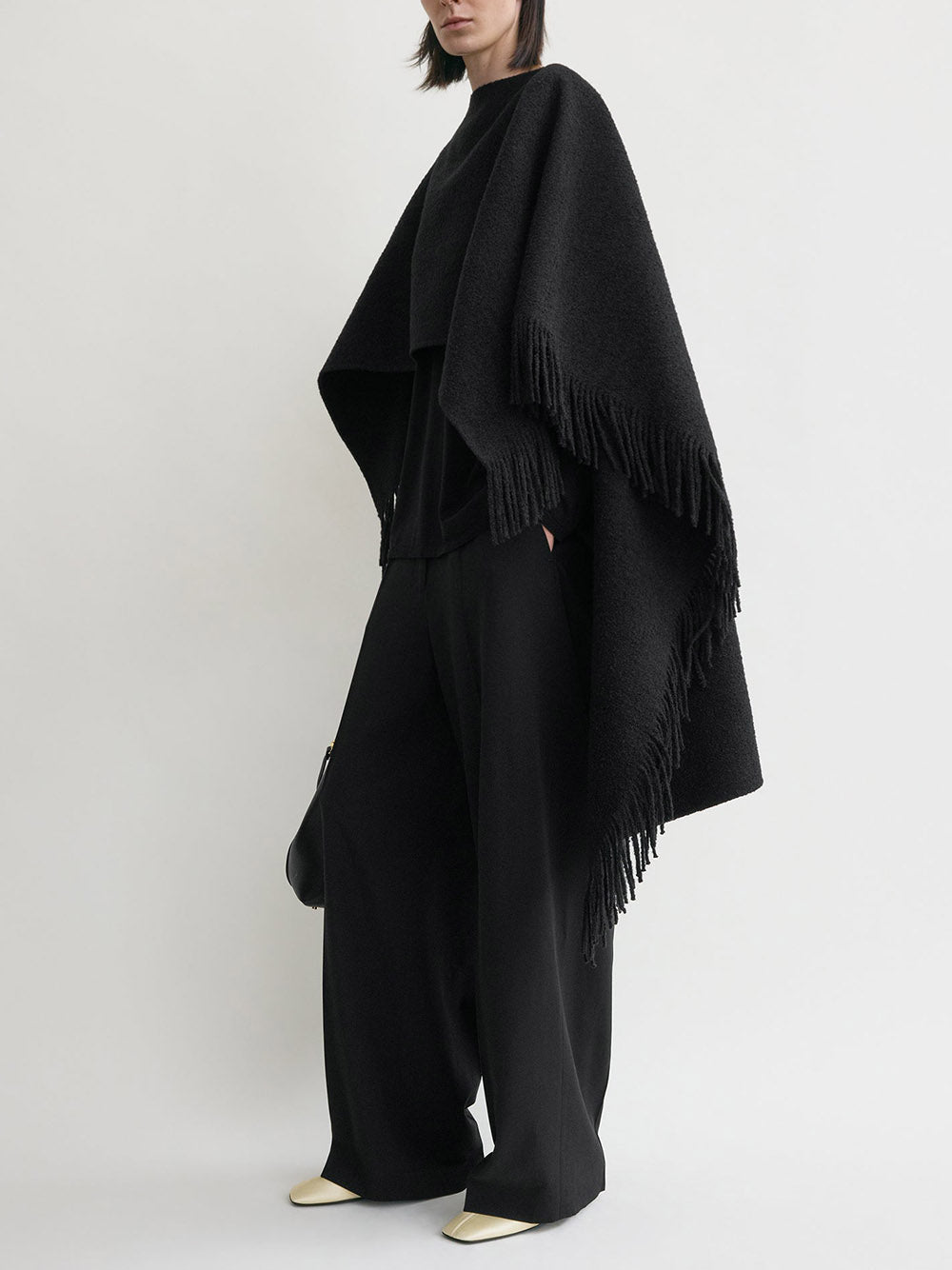 TOTEME-Fringe poncho-