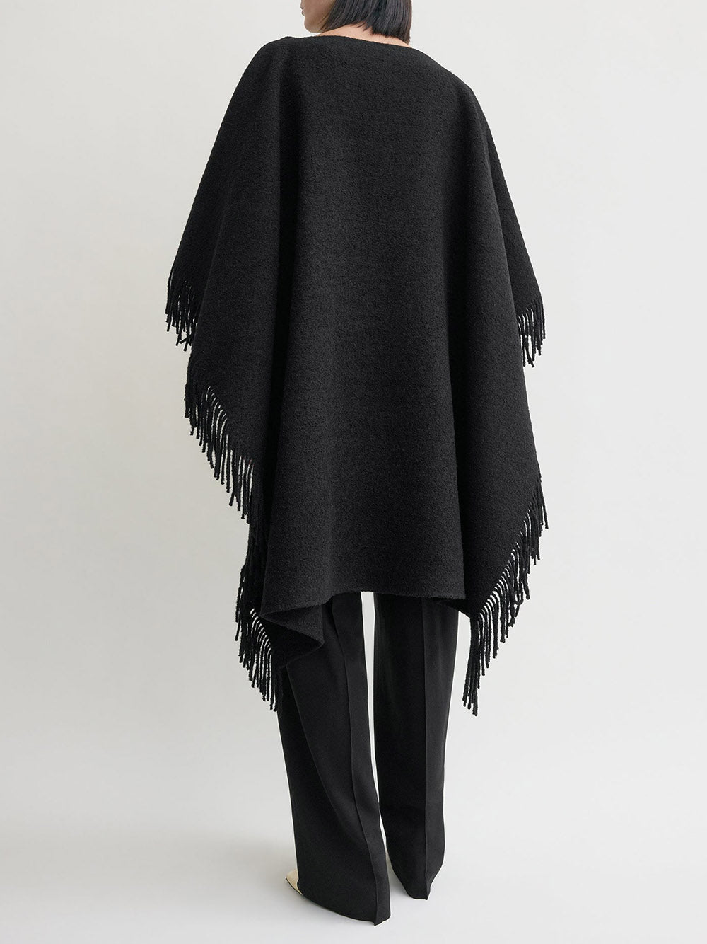 TOTEME-Fringe poncho-