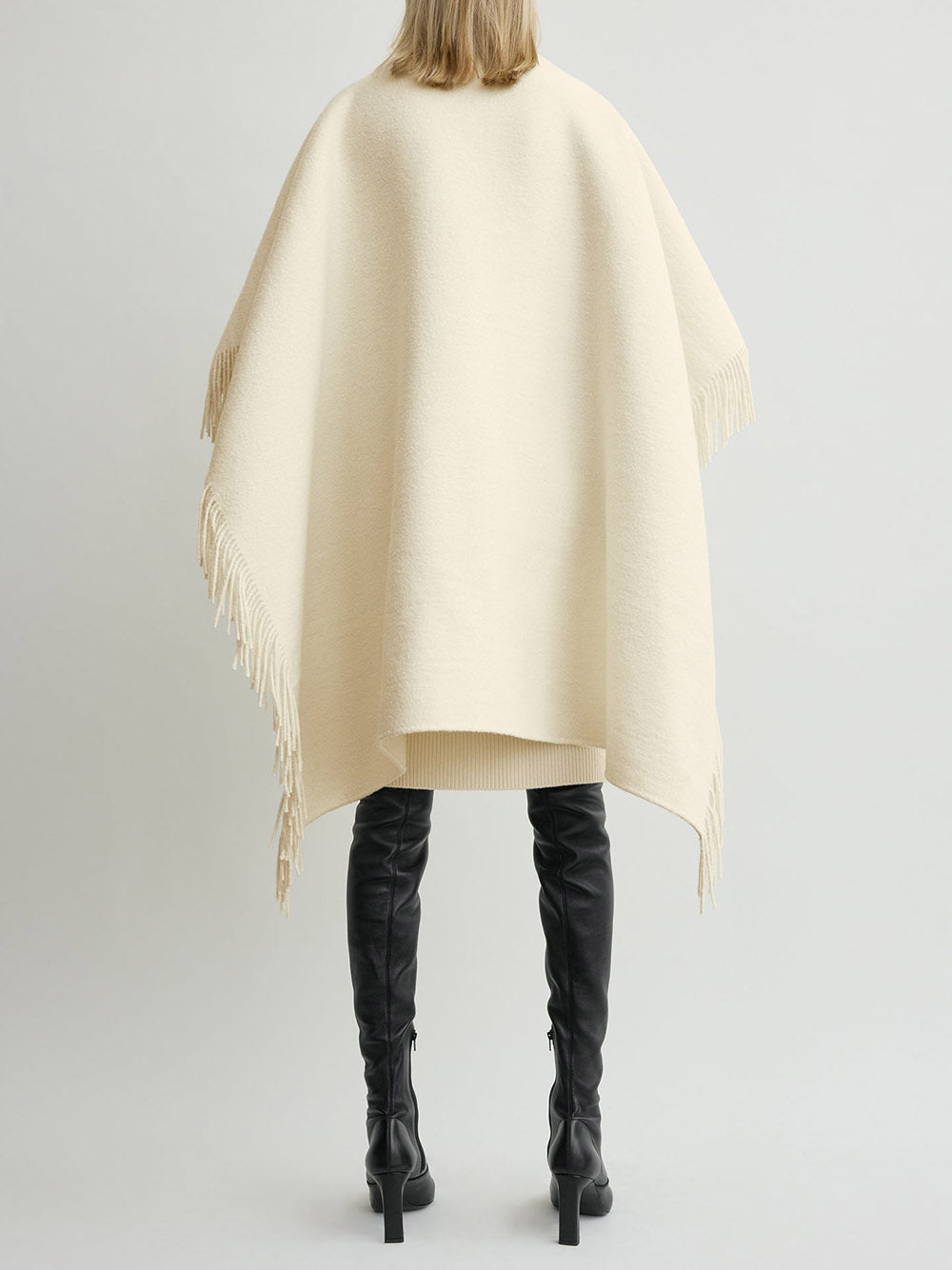 TOTEME-Fringe poncho-