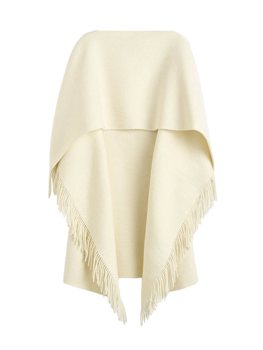 TOTEME-Fringe poncho-