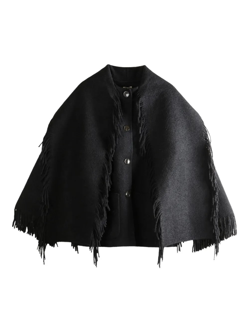 Fringed scarf jacket