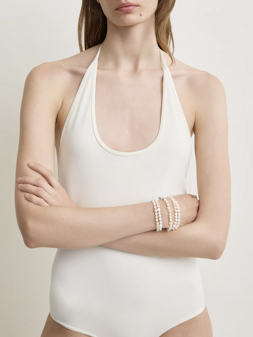 TOTEME-Halter tie swimsuit-