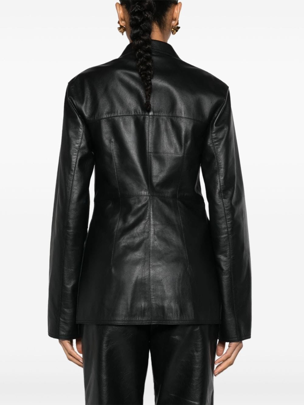 TOTEME-Hourglas Leather Jacket-