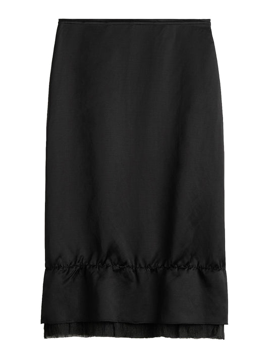 TOTEME-Layered satin skirt-