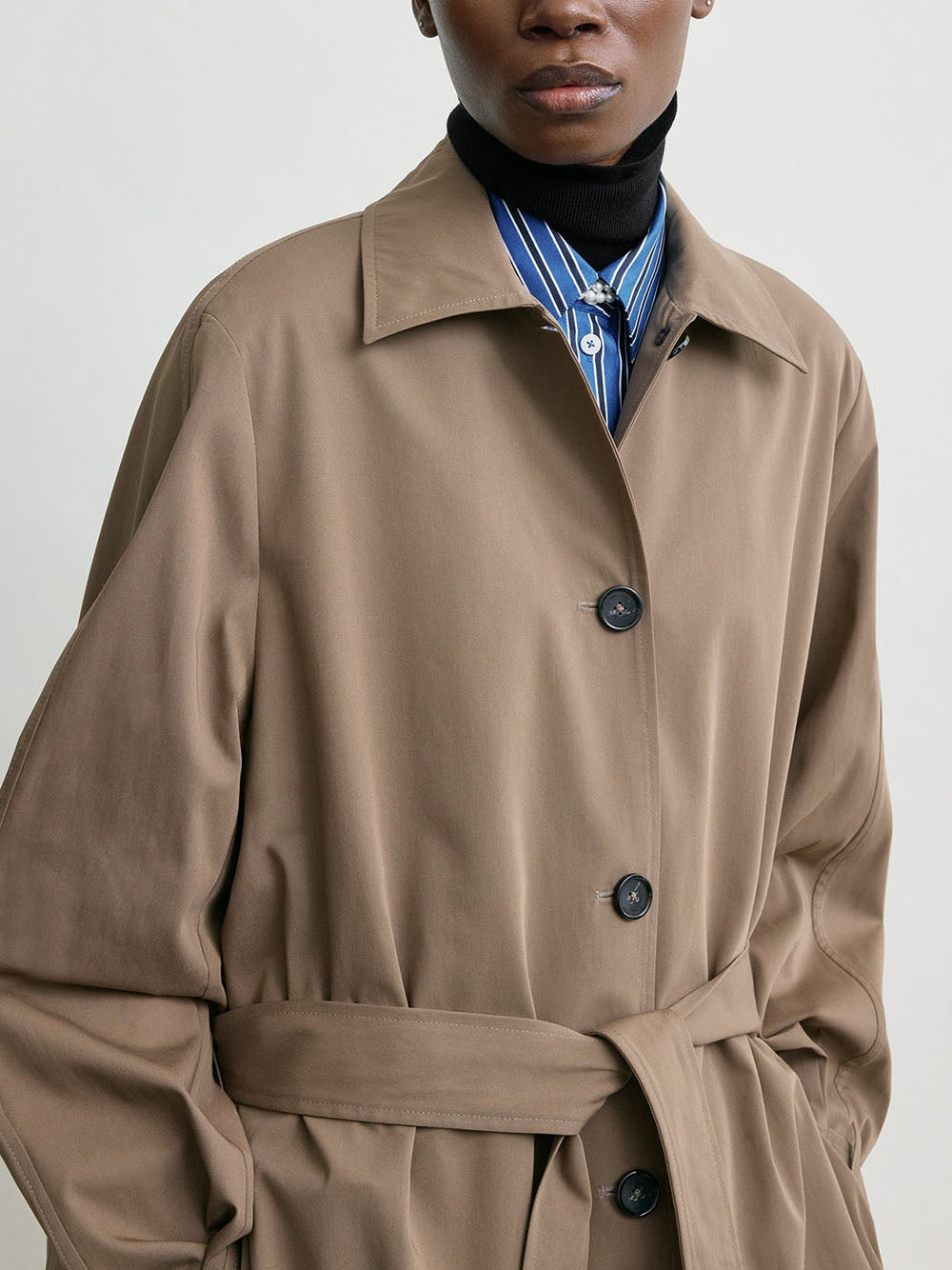 TOTEME-Light spring trench-261WRO0307FB0490 HAZEL 288 – Dope