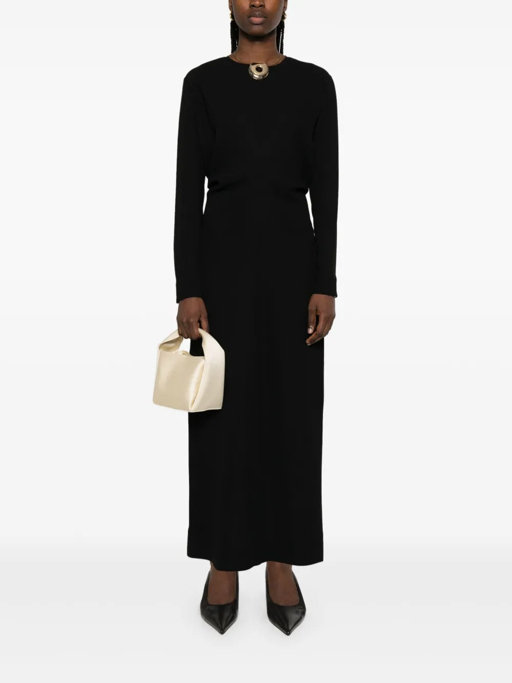 Long-Sleeve Slouch Waist Dress Long-Sleeve Slouch Waist Dress