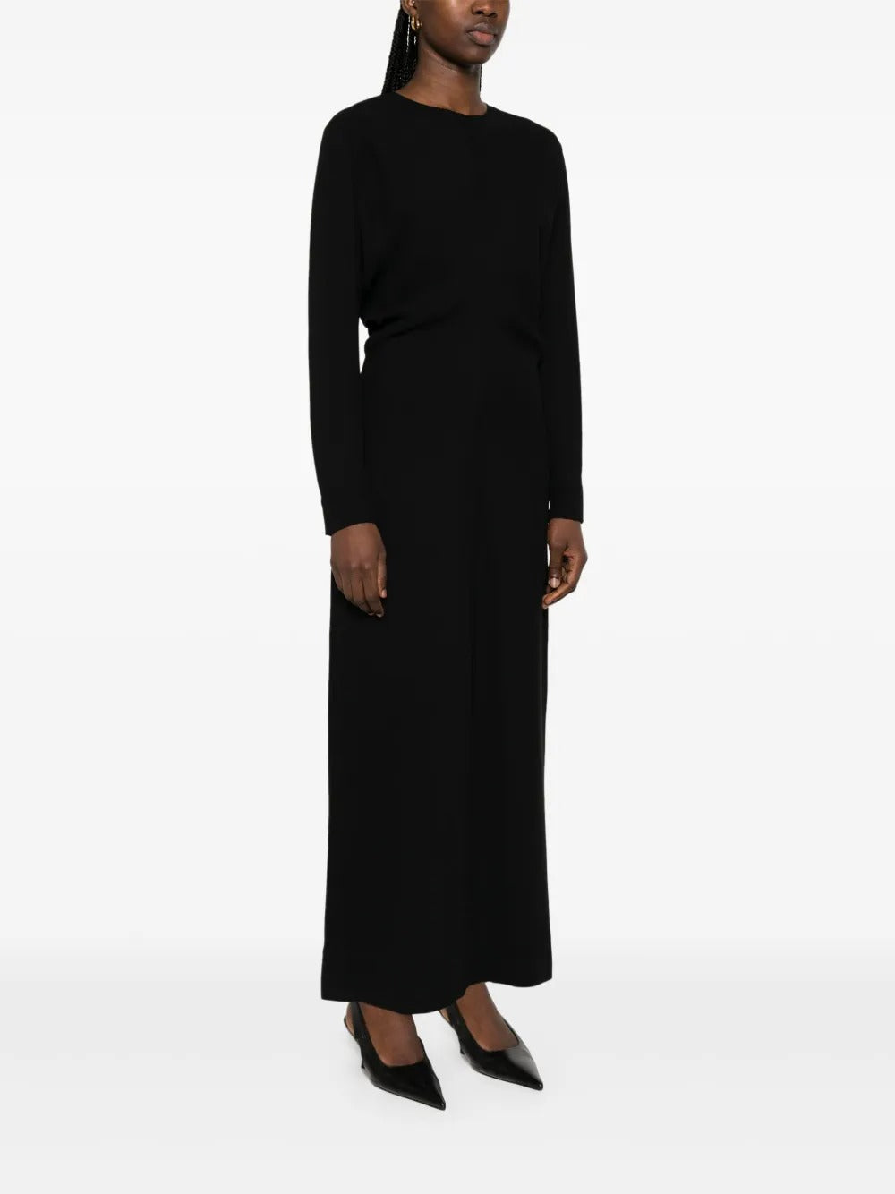 Long-Sleeve Slouch Waist Dress Long-Sleeve Slouch Waist Dress