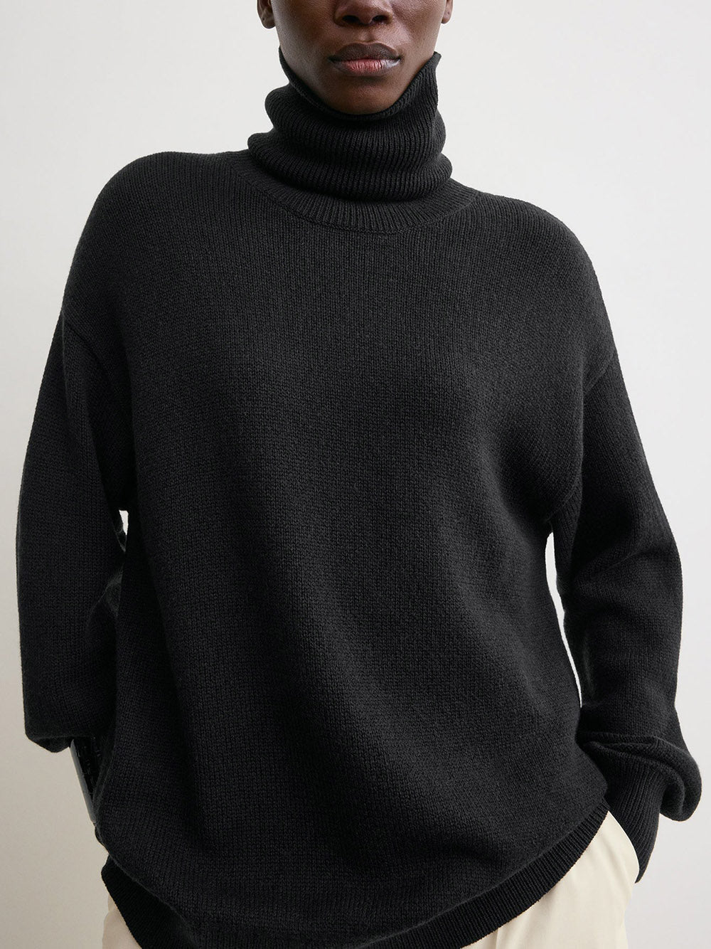 Longline turtleneck