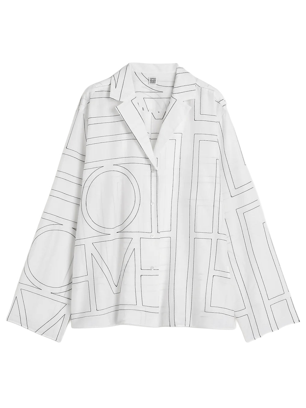 TOTEME-Monogram cotton-blend pj top-