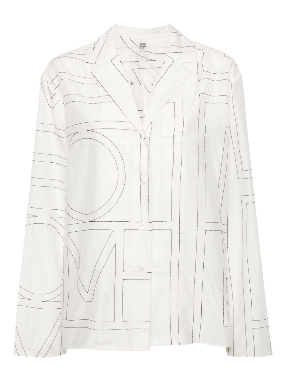 TOTEME-Monogram Cotton PJ Top-