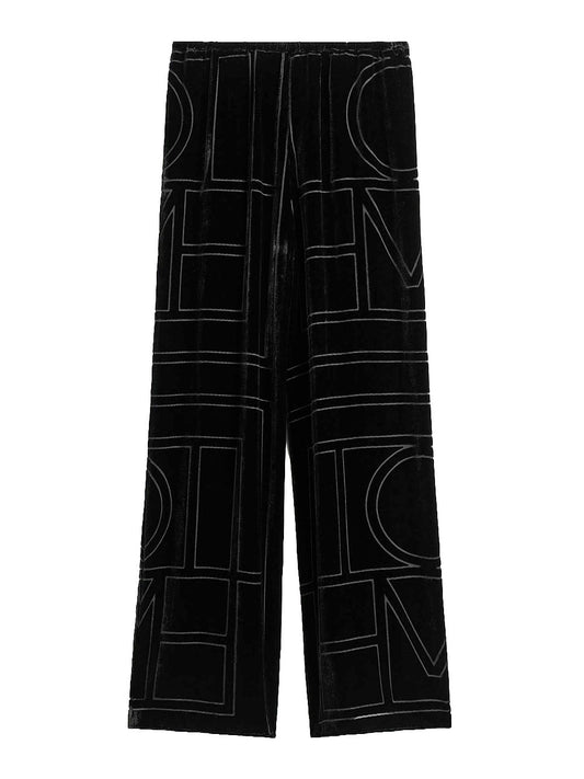 TOTEME-Monogram devoré pj bottoms-