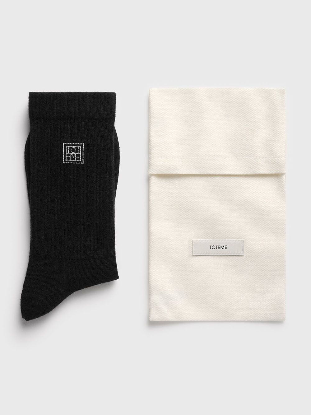 TOTEME-Monogram socks-