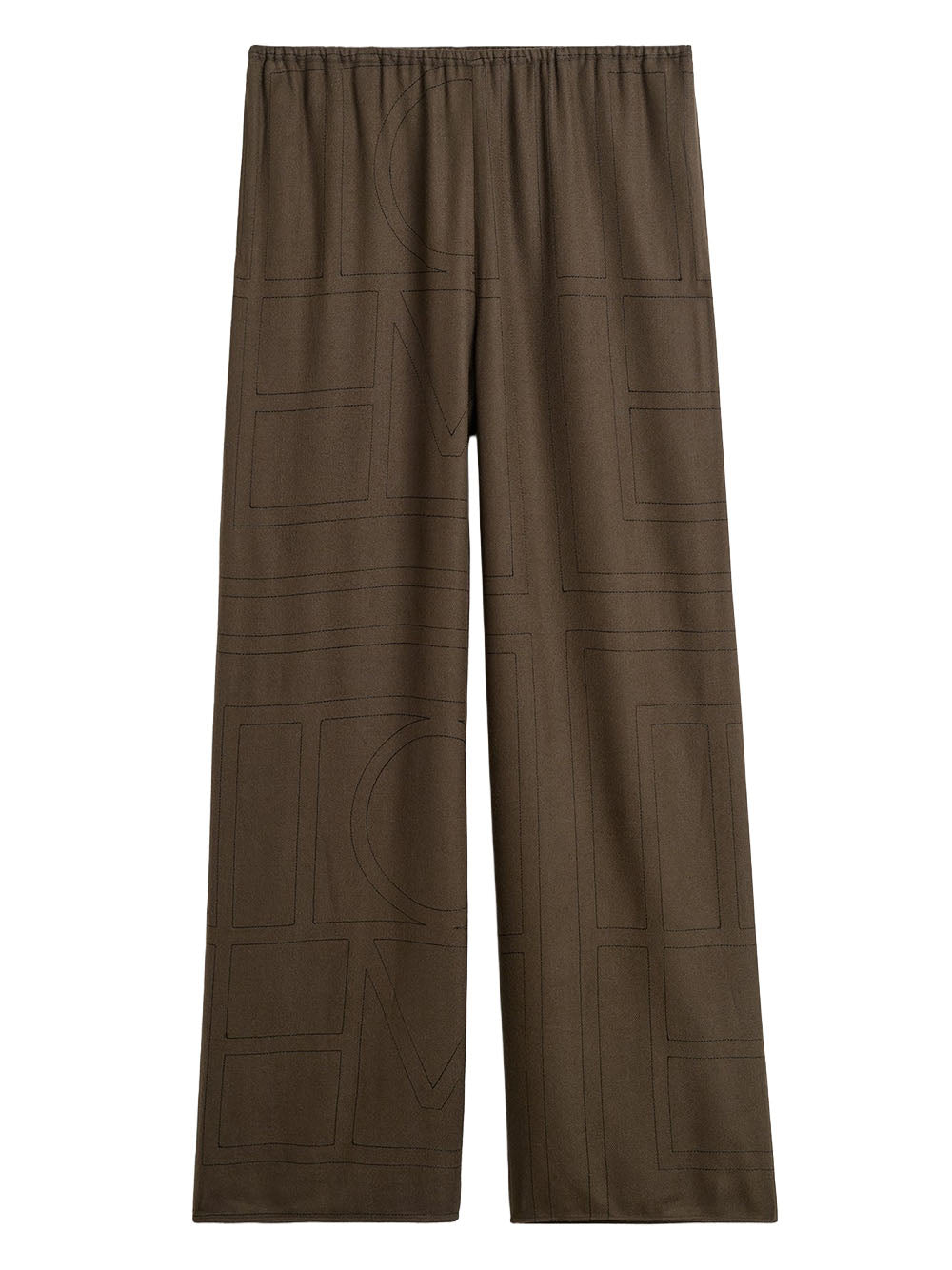 TOTEME-Monogram flannel pj bottoms-