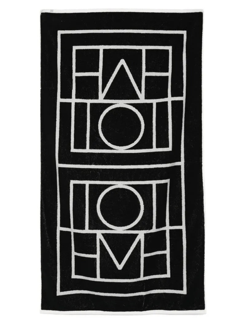 TOTEME-Monogram jacquard beach towel-