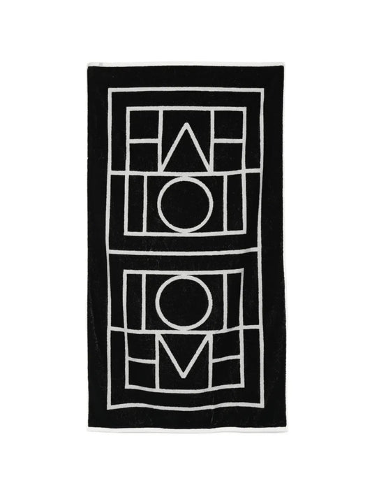 TOTEME-Monogram jacquard beach towel-
