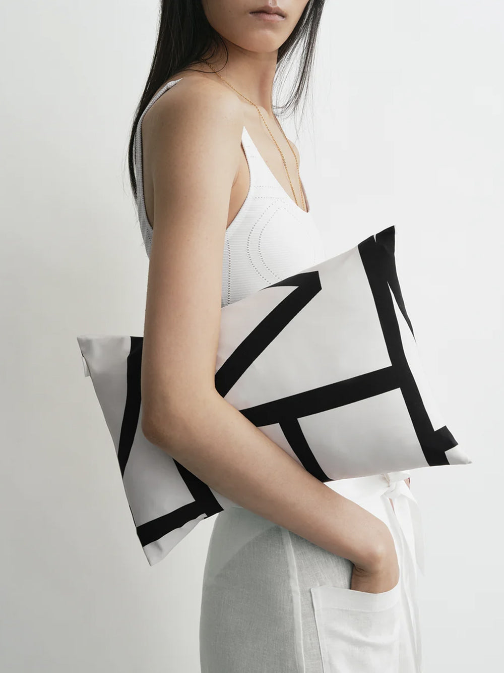 TOTEME-Monogram pillow-