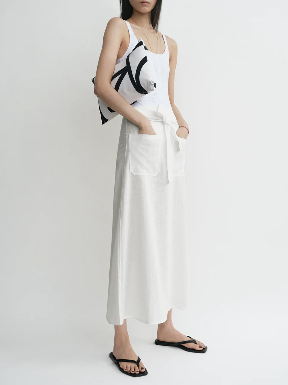 TOTEME-Monogram pillow-